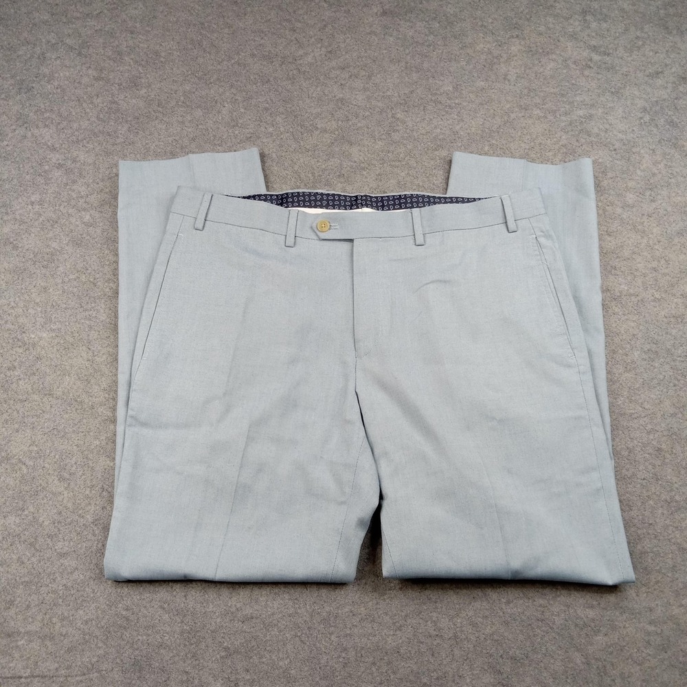 LRL Ralph Lauren Dress Pants Mens 36x30‎ Gray Polyester Viscose Flat Front